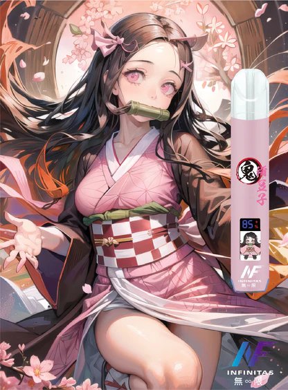 【INF 無限】鬼滅之刃聯名主機 夢幻側邊漸層呼吸燈 智能發光螢幕角色動畫 全方位適配 RELX / SP2S 台灣現貨極速配發 - 图片 2