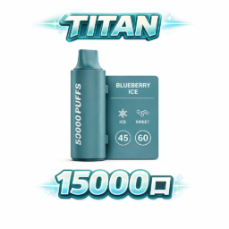 【買5顆煙彈送主機】泰坦 TITAN 15000 3% 醇熟尼古丁鹽結合極強冰爽系列 巔峰級「雙 Mesh 芯」霧化系統綻放 MAX 高功率極致爆發力 台灣現貨